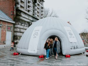Aufblasbares Zelt-Iglu Jugendfilm Belgien
